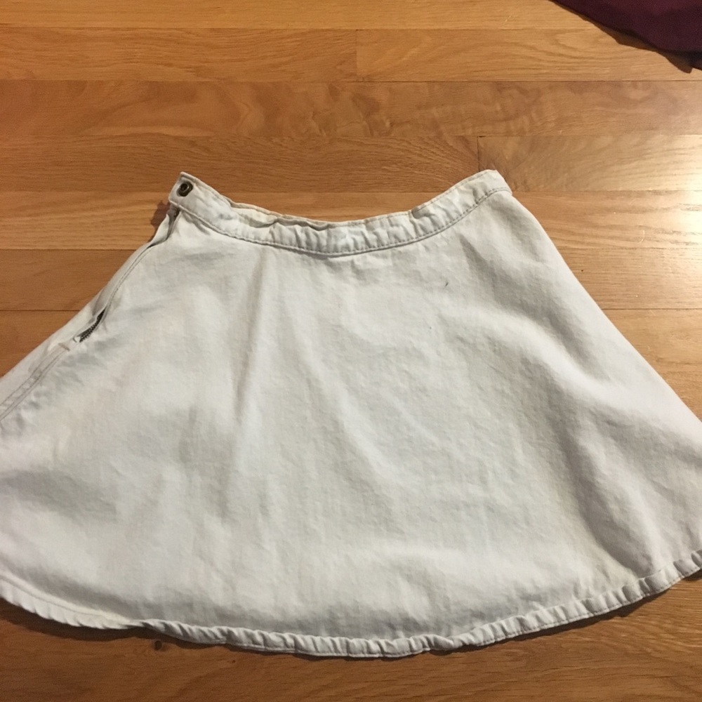 Denim flare skirt!